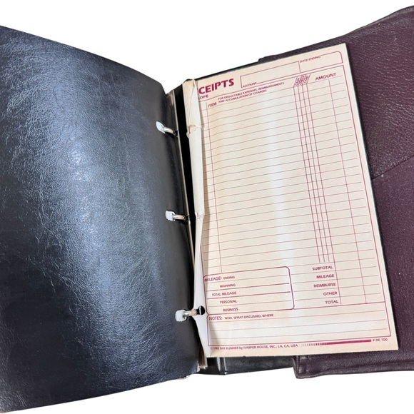 VTG RARE 1982 Claudia Tres Jolie Planner Agenda Book Kilim Carpet w/Leather - Picture 15 of 16